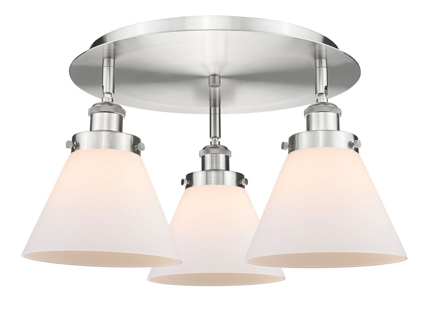 Ballston Semi-Flush Mount Satin Nickel