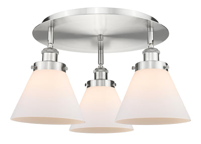 Cone 20-Inch 3-Light Semi-Flush Mount 11-Inch High