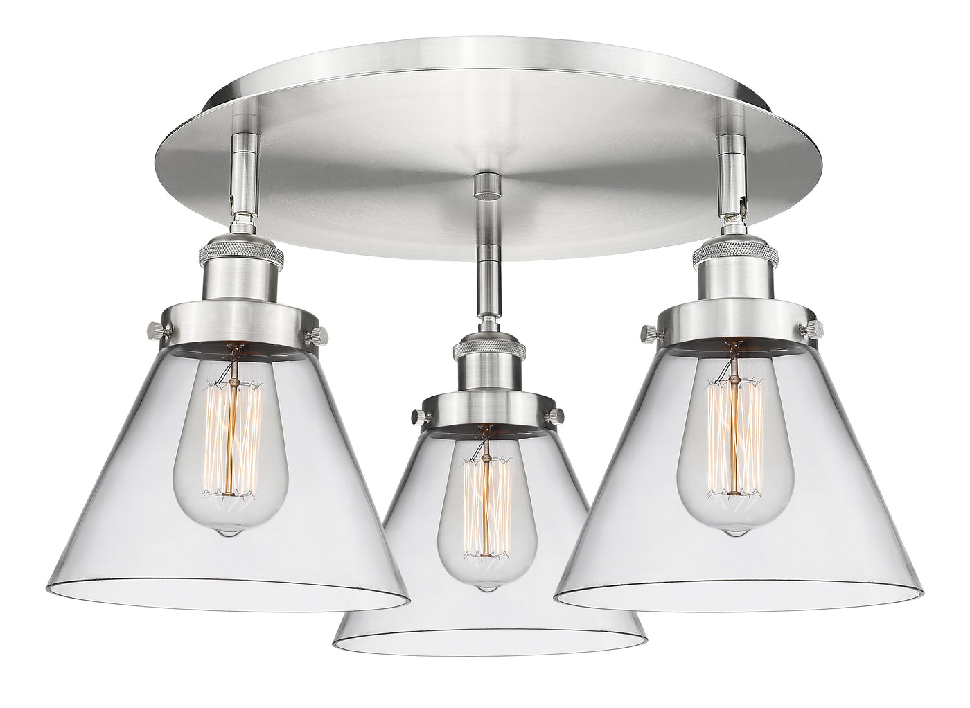 Ballston Semi-Flush Mount Satin Nickel