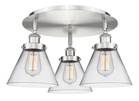 Ballston Semi-Flush Mount Satin Nickel
