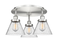 Ballston Semi-Flush Mount Satin Nickel