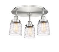 Ballston Semi-Flush Mount Satin Nickel Brass