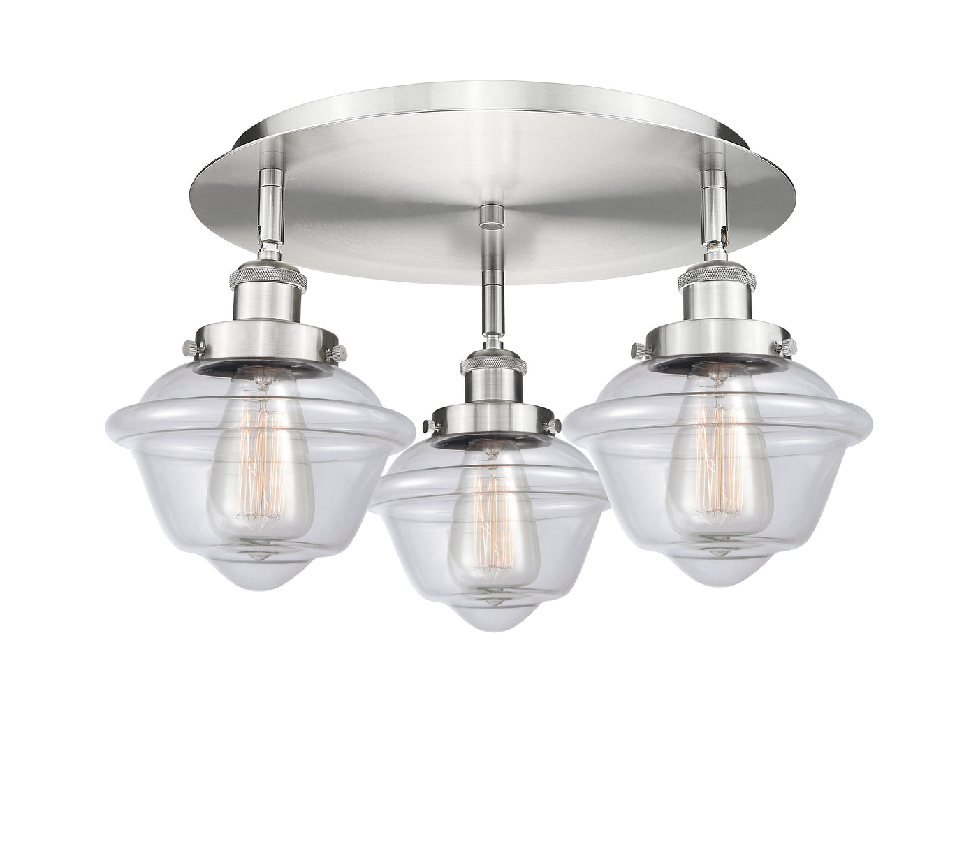 Ballston Semi-Flush Mount Satin Nickel