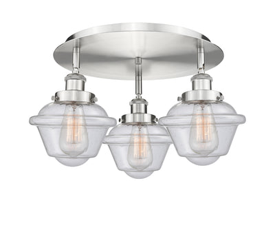 Oxford 19-Inch 3-Light Semi-Flush Mount