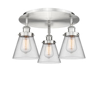 Ballston Semi-Flush Mount Satin Nickel Finish