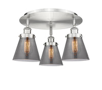 Ballston Semi-Flush Mount Satin Nickel Finish