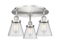 Ballston Semi-Flush Mount Satin Nickel Finish