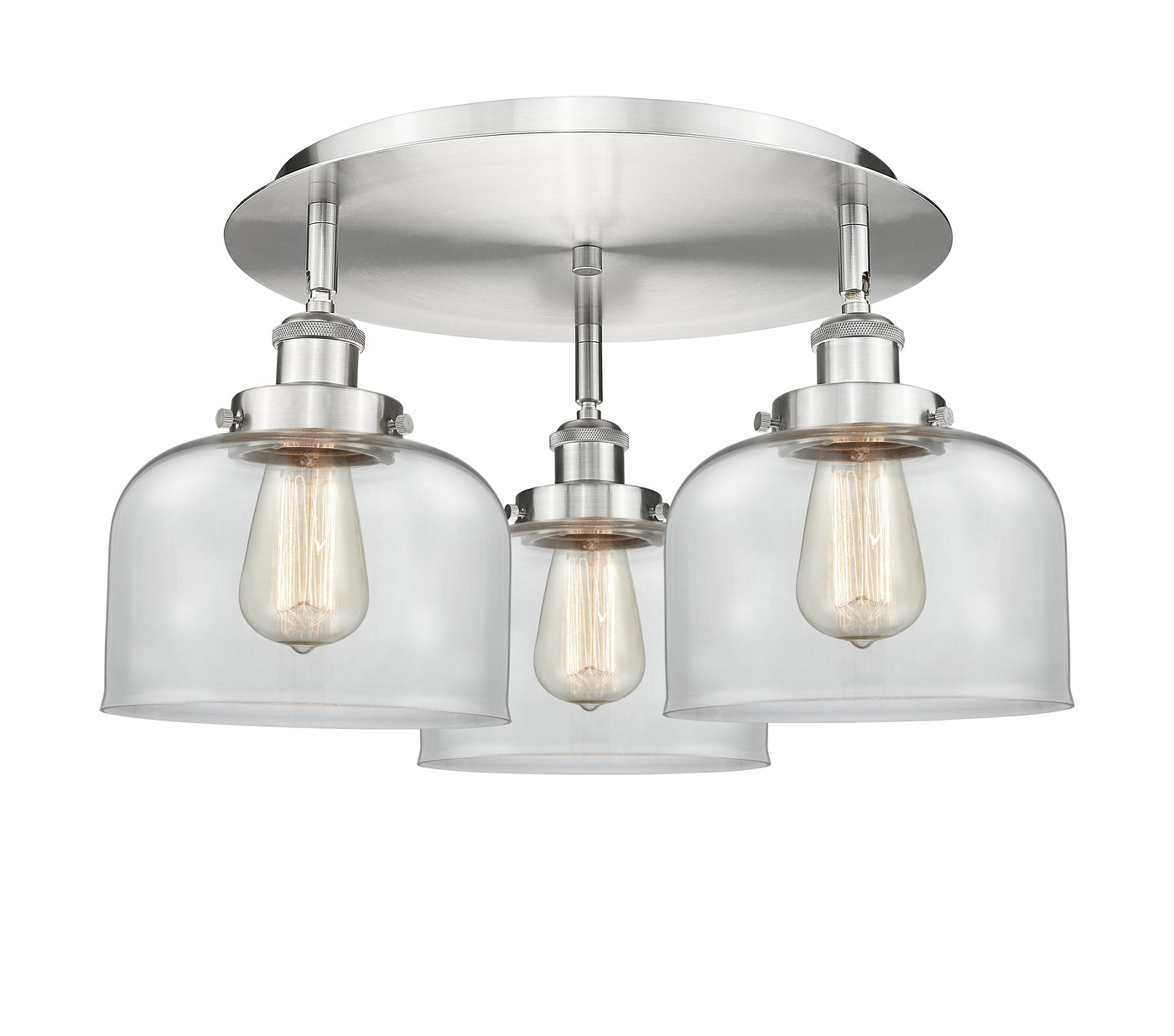 Ballston Semi-Flush Mount Satin Nickel