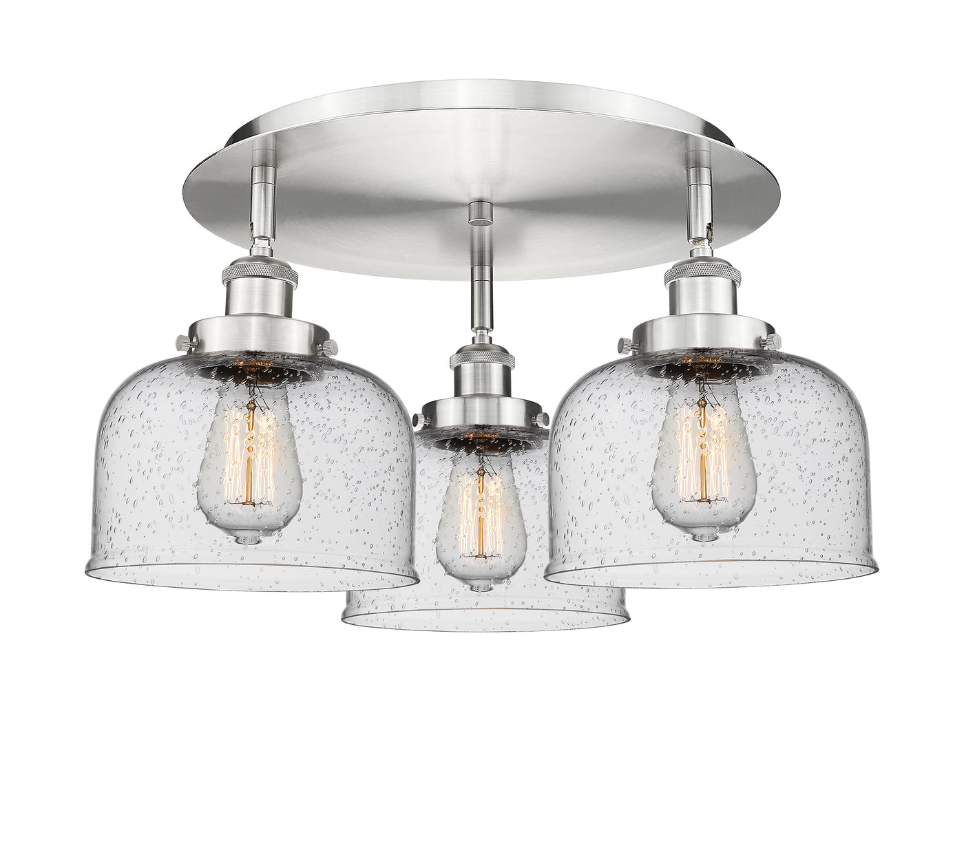 Ballston Semi-Flush Mount Satin Nickel