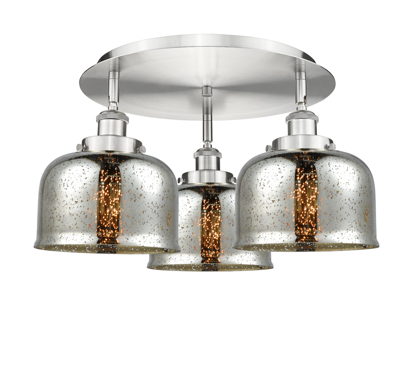 Ballston Semi-Flush Mount Satin Nickel