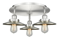 Ballston Semi-Flush Mount Satin Nickel