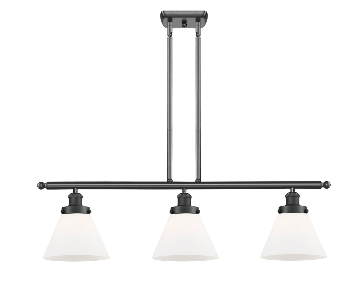 Cone 36-Inch 3-Light Stem-Hung Island Light 11-Inch High