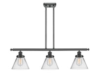 Cone 36-Inch 3-Light Stem-Hung Island Light 11-Inch High