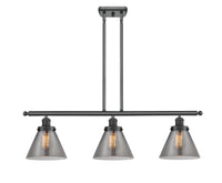 Cone 36-Inch 3-Light Stem-Hung Island Light 11-Inch High