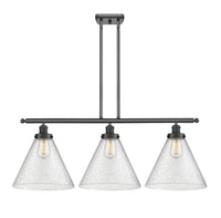Cone 36-Inch 3-Light Stem-Hung Island Light with LED Bulbs 13.25-Inch High