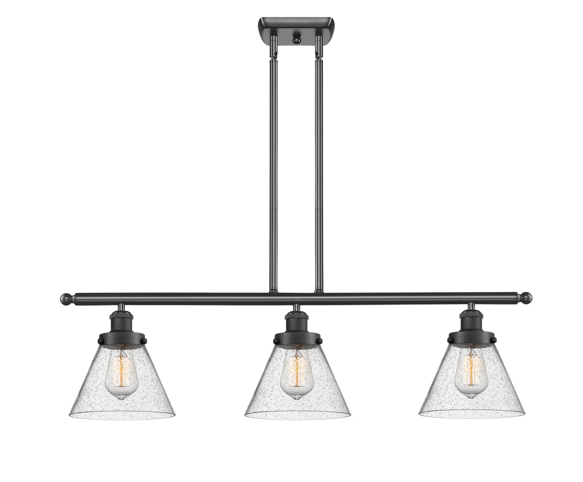 Cone 36-Inch 3-Light Stem-Hung Island Light 11-Inch High