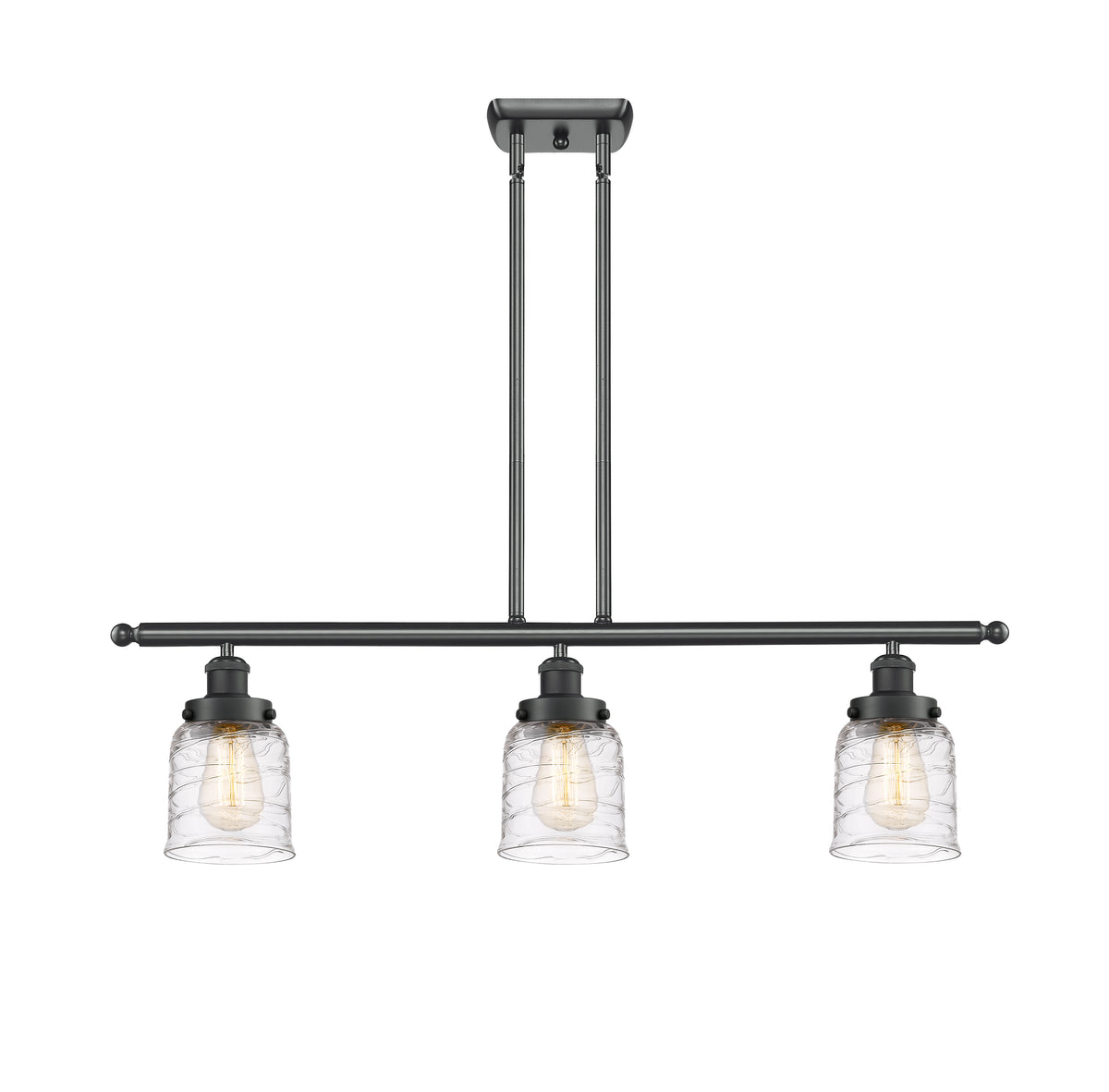 Bell 36-Inch 3-Light Stem-Hung Island Light 10-Inch High