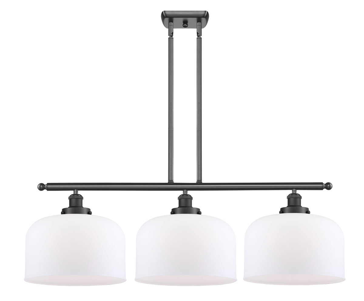 Bell 36-Inch 3-Light Stem-Hung Island Light with LED Bulbs 11-Inch High 11.5-Inch Shade