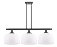 Bell 36-Inch 3-Light Stem-Hung Island Light with LED Bulbs 11-Inch High 11.5-Inch Shade