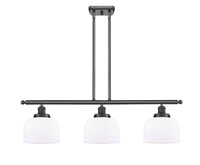Bell 36-Inch 3-Light Stem-Hung Island Light 11-Inch High 7.75-Inch Shade Sloped-Ceiling Compatible
