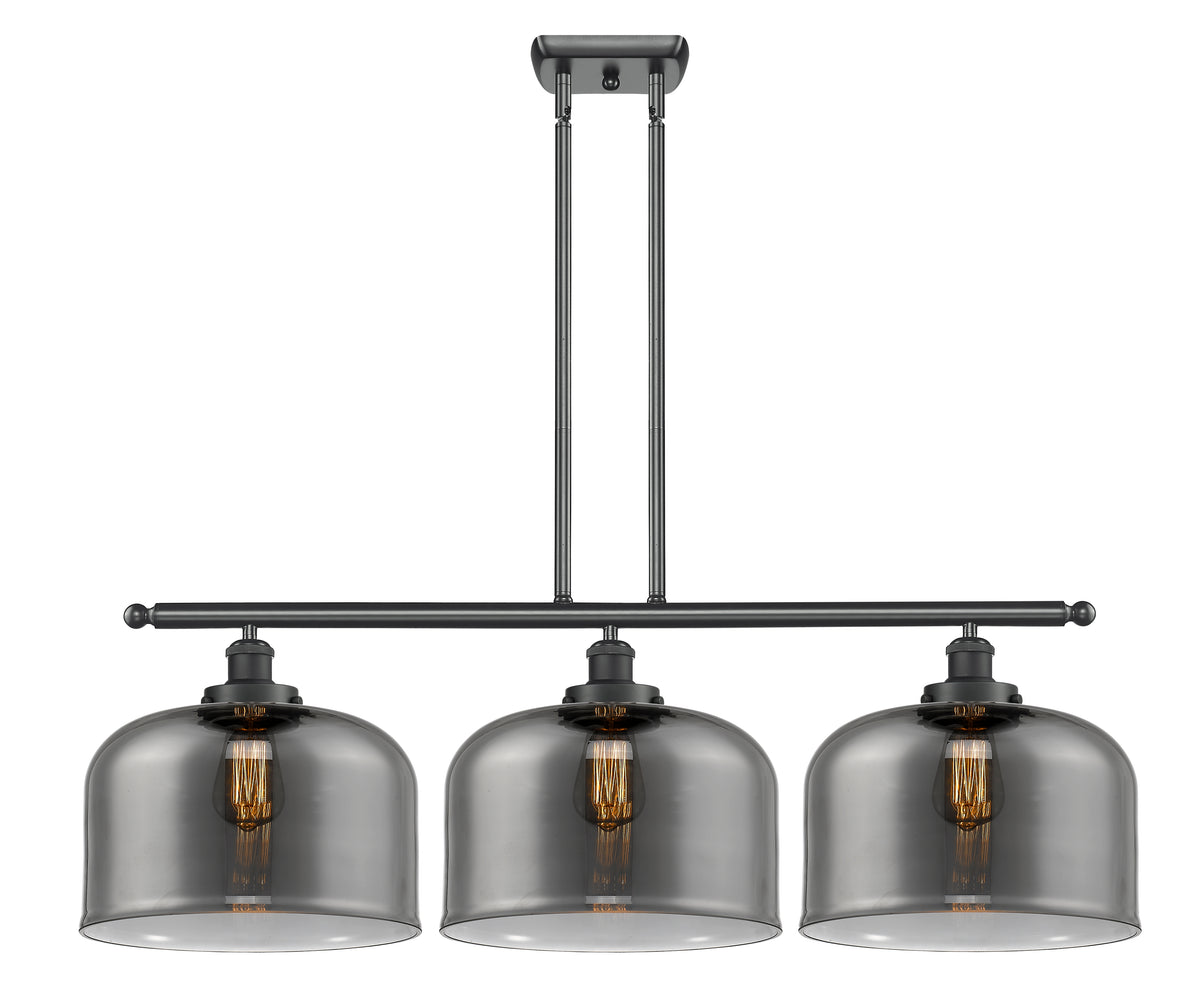 Bell 36-Inch 3-Light Stem-Hung Island Light with LED Bulbs 11-Inch High 11.5-Inch Shade