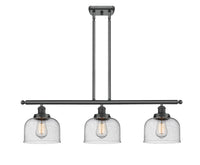Bell 36-Inch 3-Light Stem-Hung Island Light 11-Inch High 7.75-Inch Shade Sloped-Ceiling Compatible