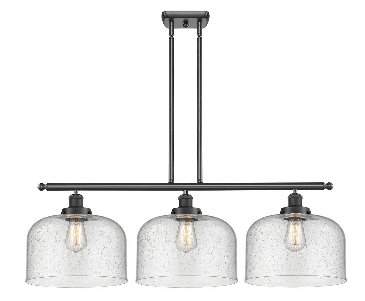 Bell 36-Inch 3-Light Stem-Hung Island Light with LED Bulbs 11-Inch High 11.5-Inch Shade