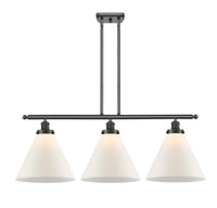 Cone 36-Inch 3-Light Stem-Hung Island Light with LED Bulbs 13.25-Inch High