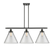 Cone 36-Inch 3-Light Stem-Hung Island Light with LED Bulbs 13.25-Inch High