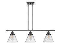 Cone 36-Inch 3-Light Stem-Hung Island Light 11-Inch High