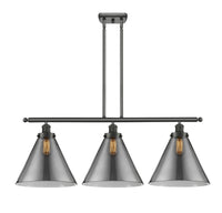 Cone 36-Inch 3-Light Stem-Hung Island Light with LED Bulbs 13.25-Inch High