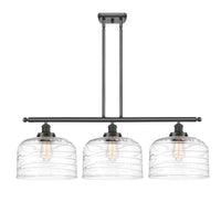 Bell 36-Inch 3-Light Stem-Hung Island Light 11-Inch High 11.5-Inch Shade Sloped-Ceiling Compatible