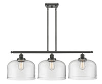 Bell 36-Inch 3-Light Stem-Hung Island Light with LED Bulbs 11-Inch High 11.5-Inch Shade