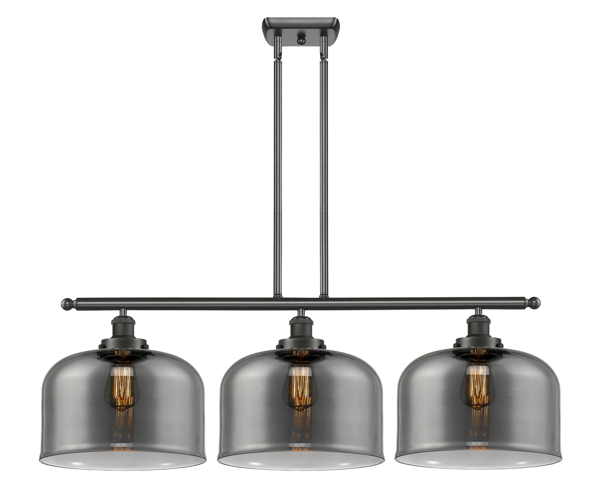 Bell 36-Inch 3-Light Stem-Hung Island Light with LED Bulbs 11-Inch High 11.5-Inch Shade