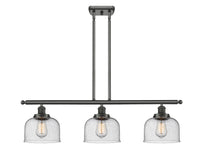 Bell 36-Inch 3-Light Stem-Hung Island Light 11-Inch High 7.75-Inch Shade Sloped-Ceiling Compatible