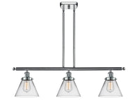 Cone 36-Inch 3-Light Stem-Hung Island Light 11-Inch High
