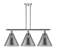 Cone 36-Inch 3-Light Stem-Hung Island Light with LED Bulbs 13.25-Inch High