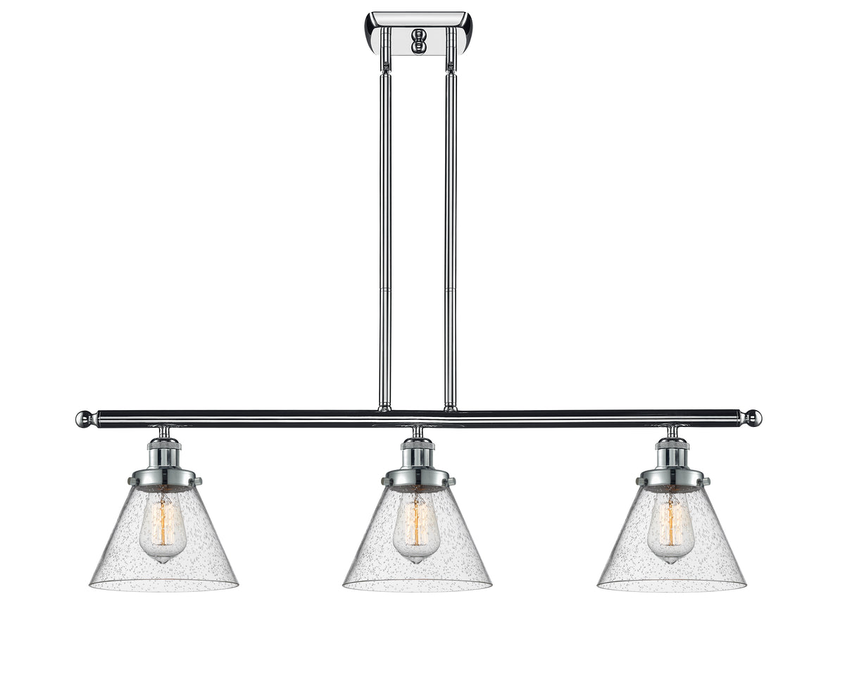 Cone 36-Inch 3-Light Stem-Hung Island Light 11-Inch High