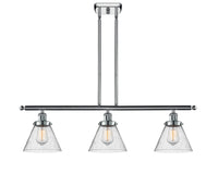 Cone 36-Inch 3-Light Stem-Hung Island Light 11-Inch High