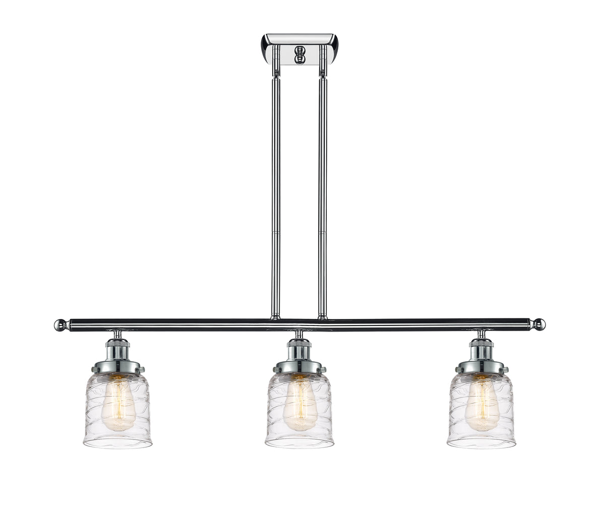 Bell 36-Inch 3-Light Stem-Hung Island Light 10-Inch High