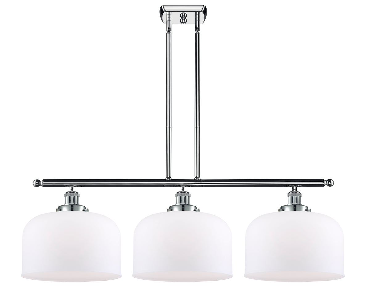 Bell 36-Inch 3-Light Stem-Hung Island Light with LED Bulbs 11-Inch High 11.5-Inch Shade