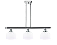 Bell 36-Inch 3-Light Stem-Hung Island Light 11-Inch High 7.75-Inch Shade Sloped-Ceiling Compatible