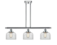 Bell 36-Inch 3-Light Stem-Hung Island Light 11-Inch High 7.75-Inch Shade Sloped-Ceiling Compatible