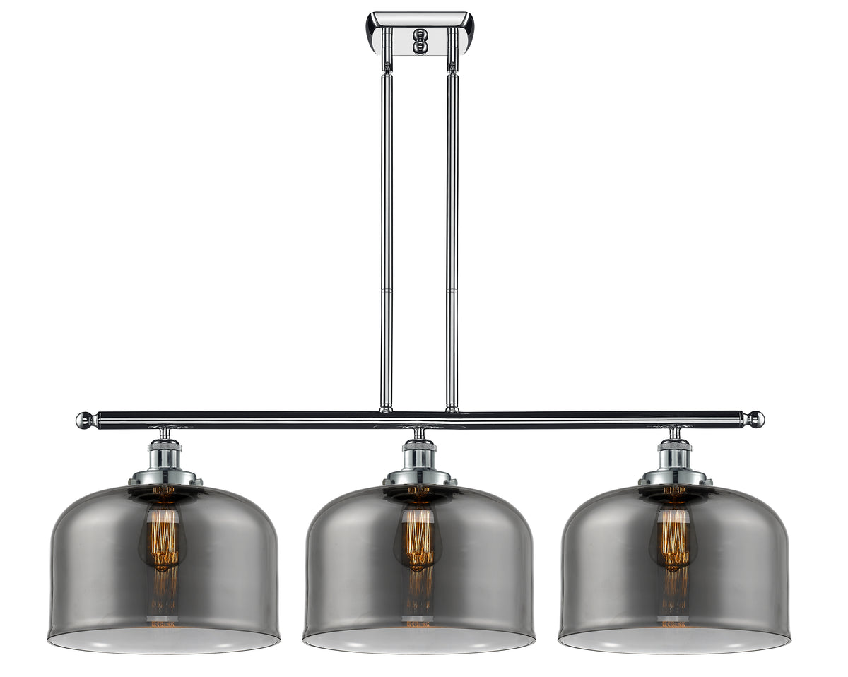Bell 36-Inch 3-Light Stem-Hung Island Light with LED Bulbs 11-Inch High 11.5-Inch Shade