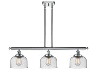 Bell 36-Inch 3-Light Stem-Hung Island Light 11-Inch High 7.75-Inch Shade Sloped-Ceiling Compatible