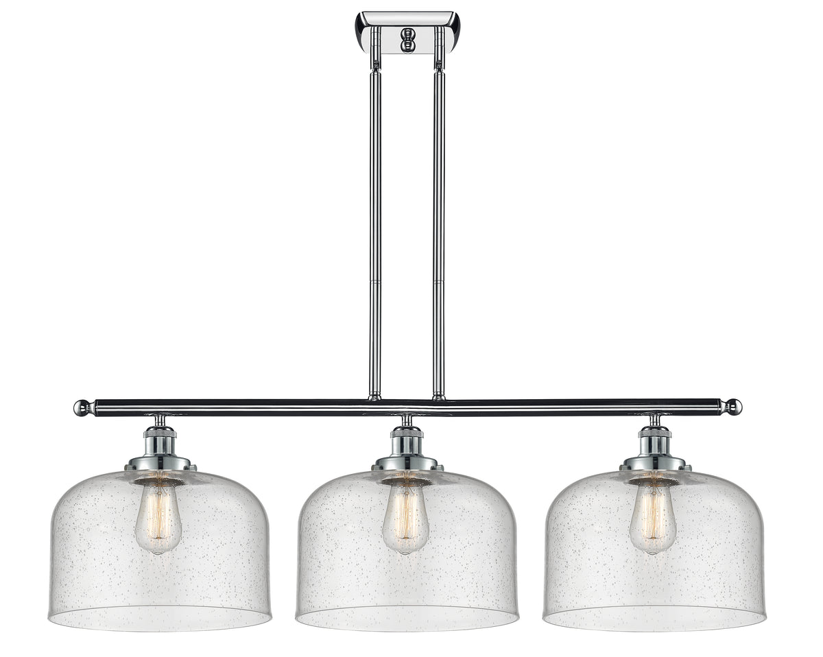 Bell 36-Inch 3-Light Stem-Hung Island Light with LED Bulbs 11-Inch High 11.5-Inch Shade