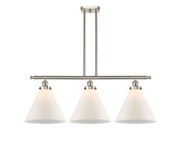 Cone 36-Inch 3-Light Stem-Hung Island Light with LED Bulbs 13.25-Inch High
