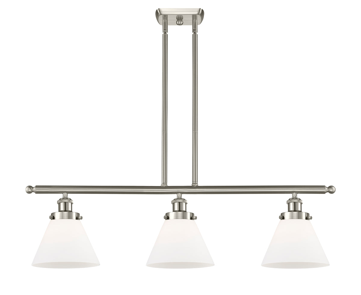 Cone 36-Inch 3-Light Stem-Hung Island Light 11-Inch High