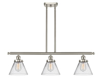 Cone 36-Inch 3-Light Stem-Hung Island Light 11-Inch High