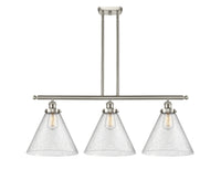 Cone 36-Inch 3-Light Stem-Hung Island Light with LED Bulbs 13.25-Inch High